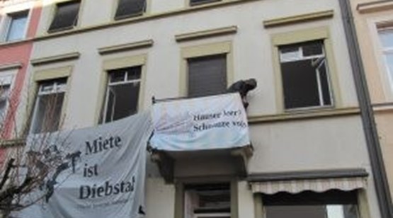 Wieder wurde ein Haus in Freiburg besetzt
