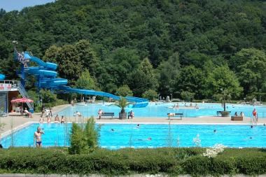 Am ehesten war es z.B. im Strandbad auszuhalten, entsprechend voll war es dort (Foto nicht aktuell)